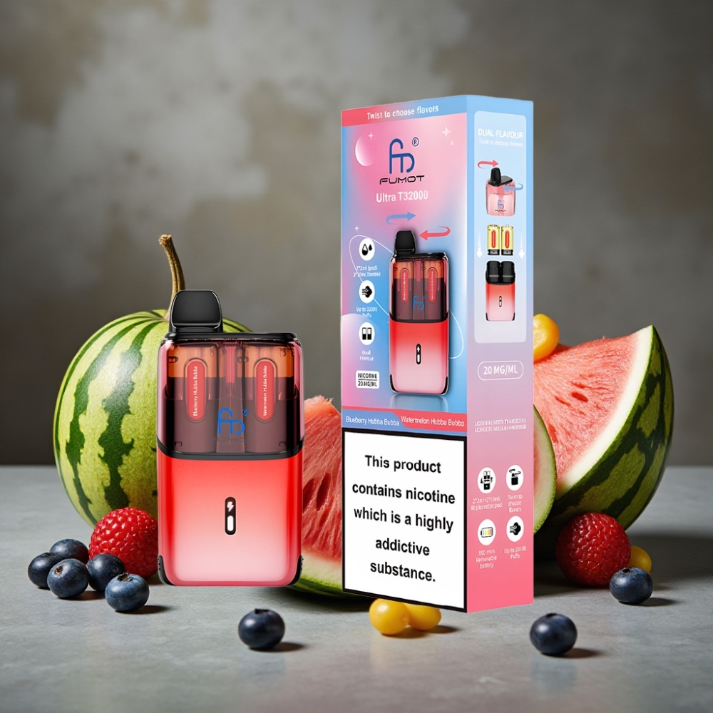 Fumot Ultra T32000 Disposable Vape Čučoriedka Hubba Bubba - Vodový Melón Hubba Bubba 24ml 800mAh