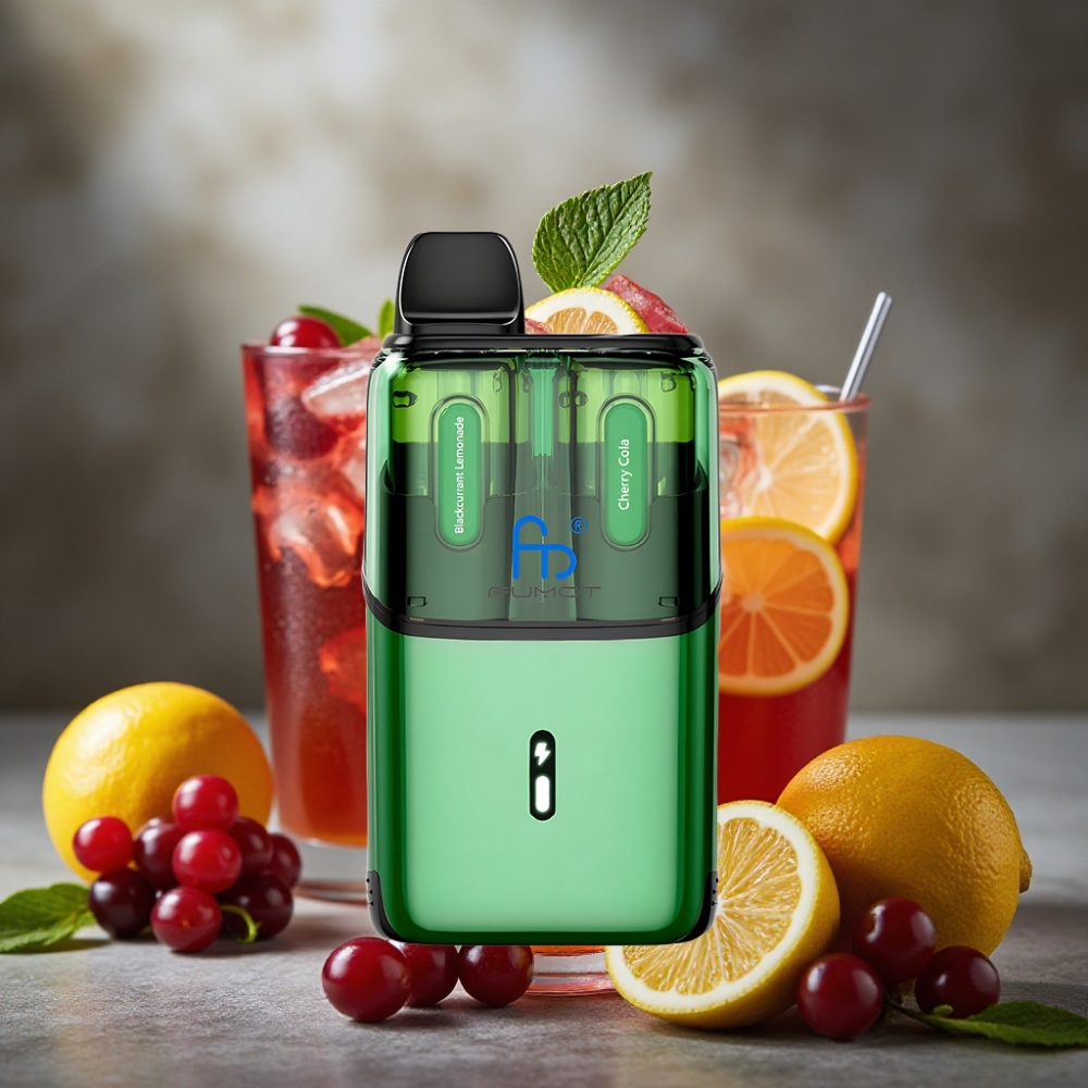 Fumot Ultra T32000 Jednorázová E-Cigareta Čierna Ríbezľa Limonáda - Čerešňová Kola 24ml 800mAh
