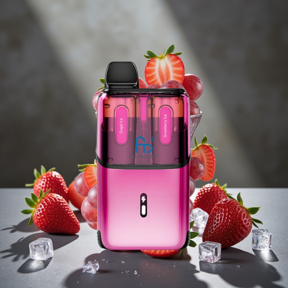 Fumot Ultra T32000 Jednorázová E-Cigareta s 24ml a 800mAh - Hroznový Ľad, Jahodový Ľad