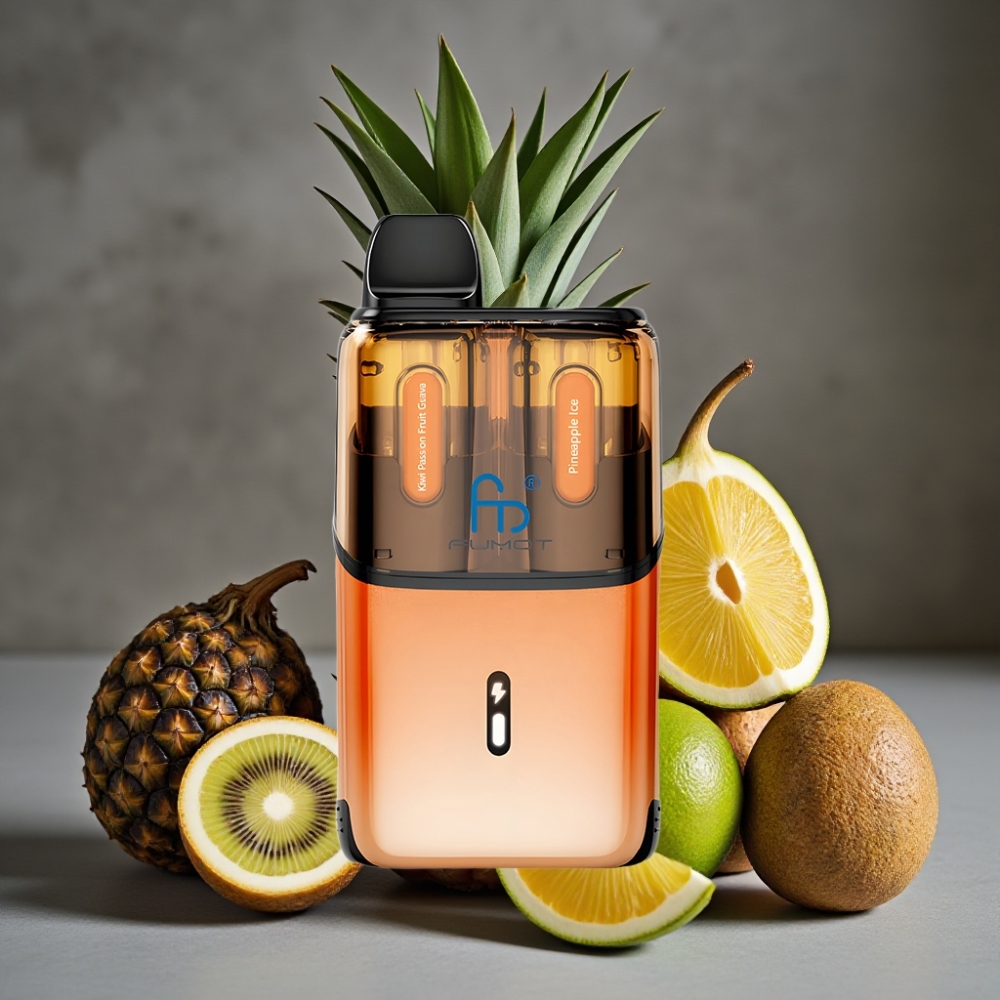 Fumot Ultra T32000 Jednorázová Vape Kiwi Marakuja Guava - Ananásový Ľad s 32000 potiahnutiami a 24ml