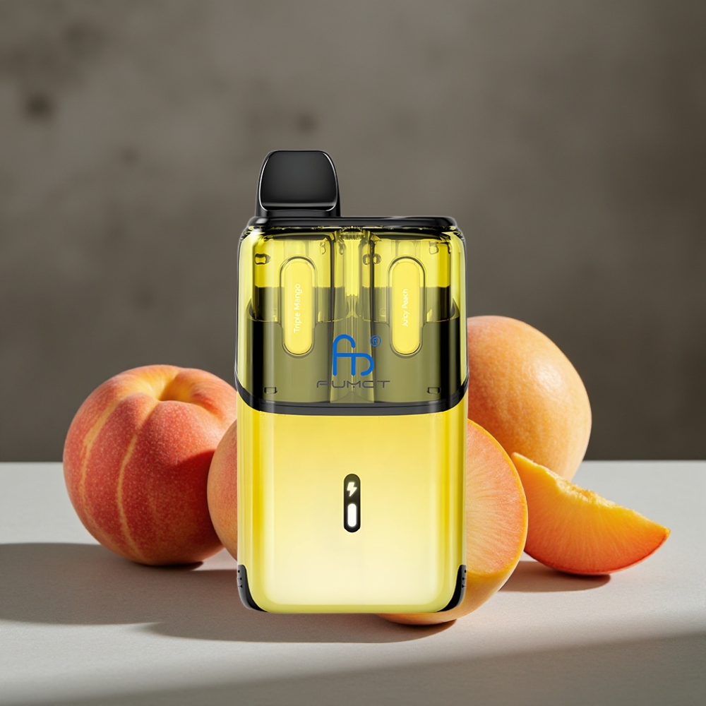 Fumot Ultra T32000 Jednorazová Vape Trojitý Mango - Šťavnatá Broskyňa, 32000 potiahnutí, Typ-C