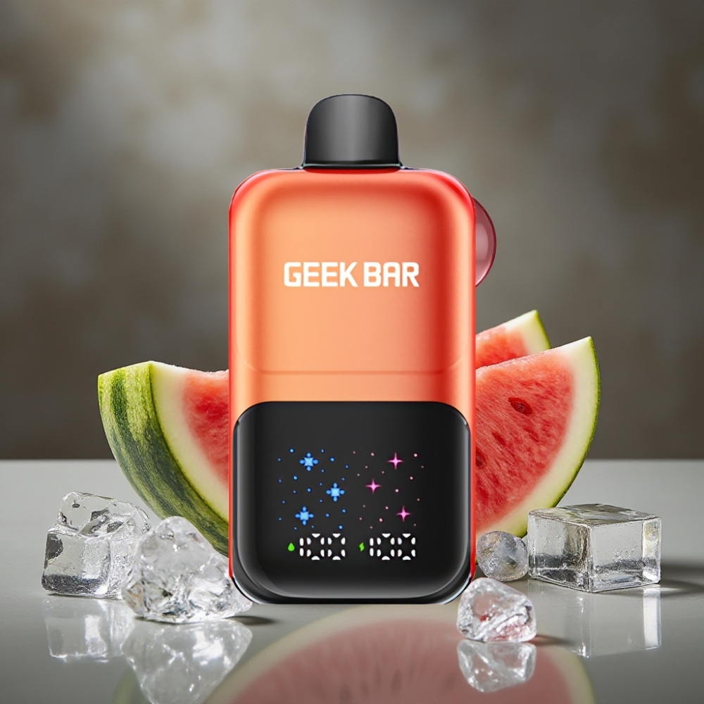 GEEK BAR 2GO 20ml 50000 Púfov Vodný Melón Žuvačka Ľad Dvojitá Nádoba