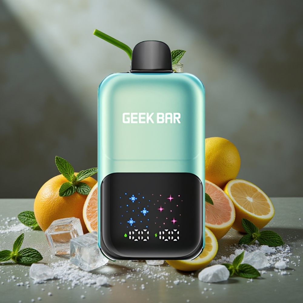 GEEK BAR 2GO 20ml 50000 Puffs Dvojitá Nádrž s Mätovo-Ľadovou Príchuťou