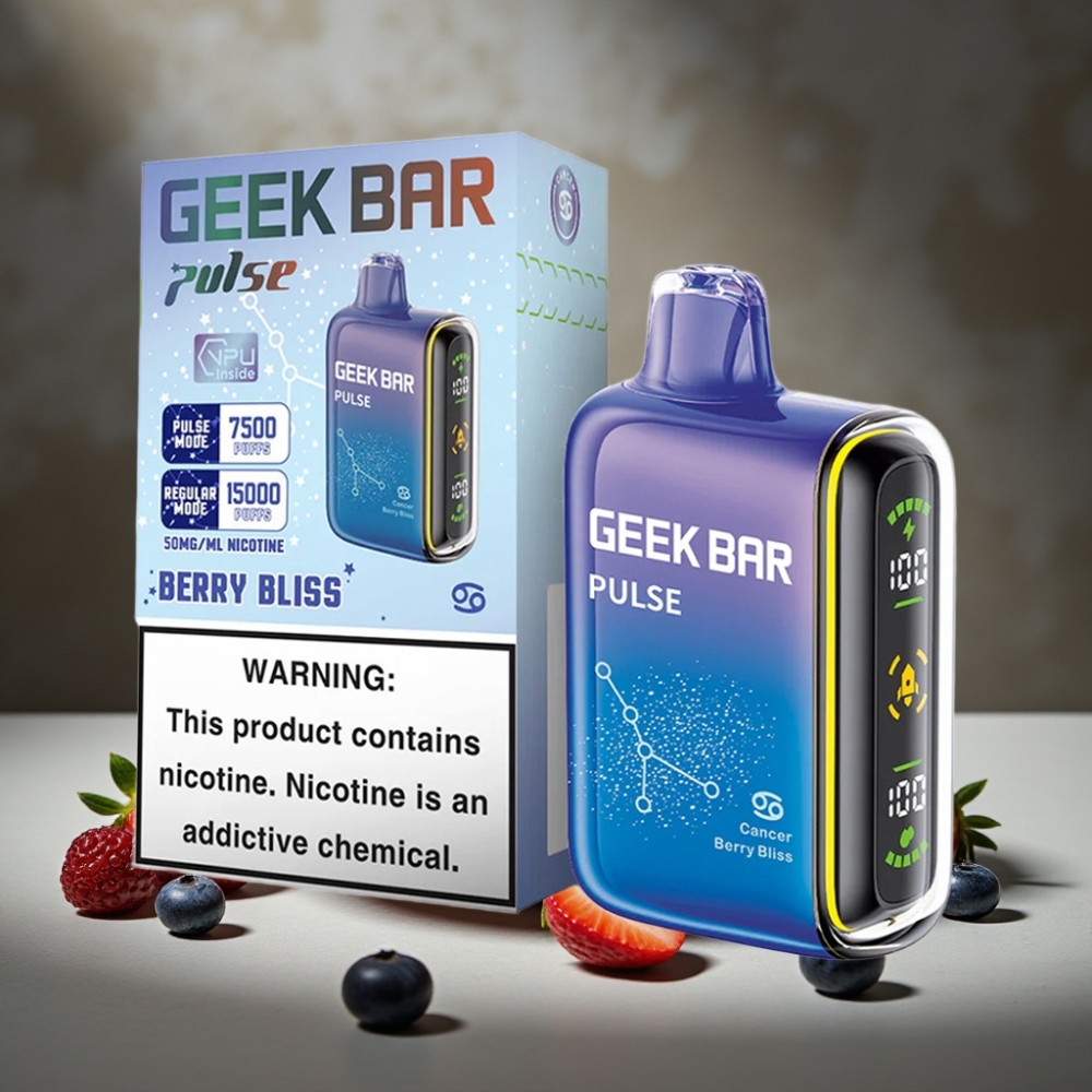 Geek Bar Pulse 15000 Fajok s 16ML E-liquidom a 5% Nikotínom a USB-C