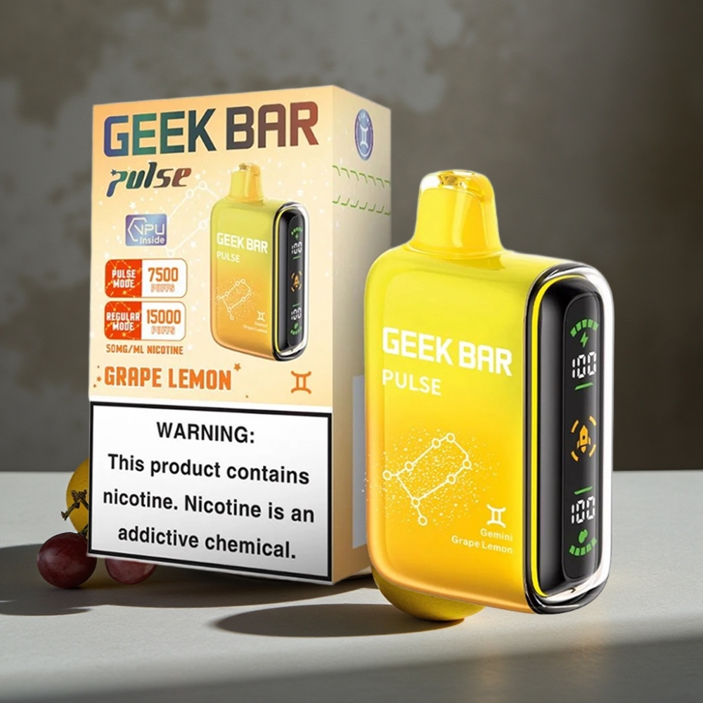Geek Bar Pulse 15000 Fajok s 16ML E-liquidom a 5% Nikotínom a USB-C