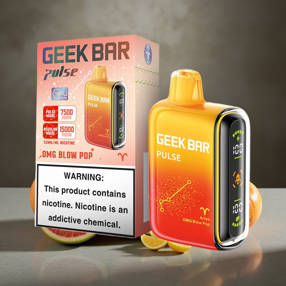 Geek Bar Pulse 15000 Fajok s 16ML E-liquidom a 5% Nikotínom a USB-C