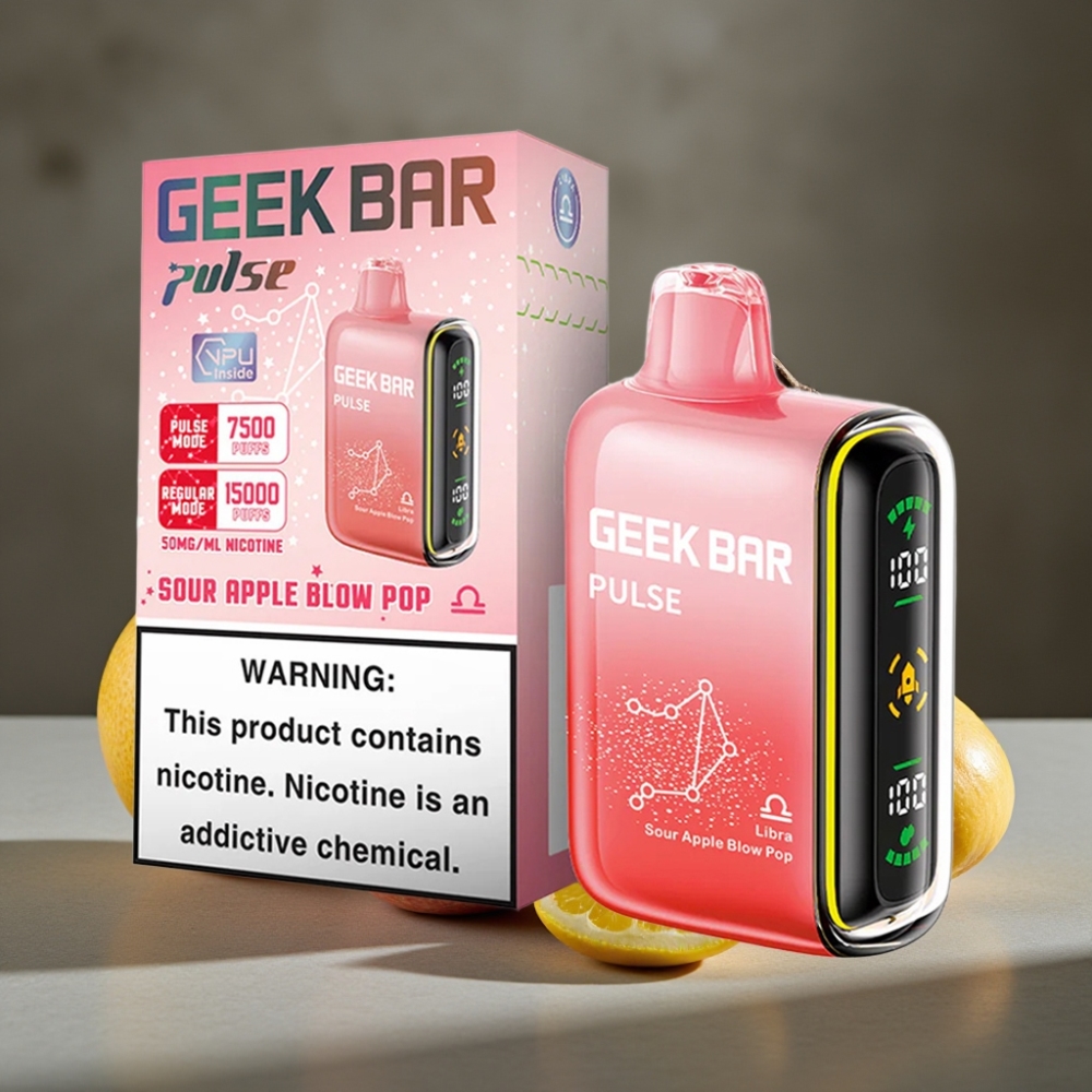 Geek Bar Pulse 15000 Fajok s 16ML E-liquidom a 5% Nikotínom a USB-C