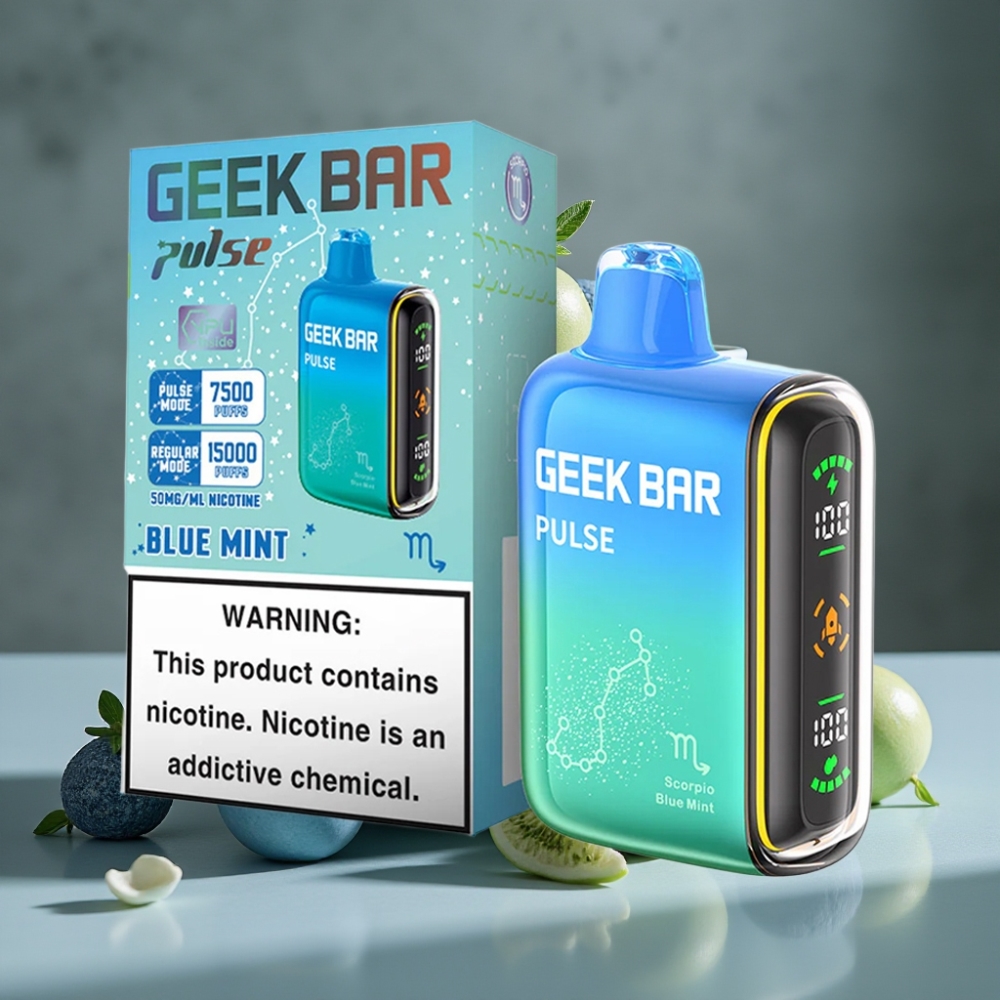 Geek Bar Pulse 15000 Fajok s 16ML E-liquidom a 5% Nikotínom a USB-C