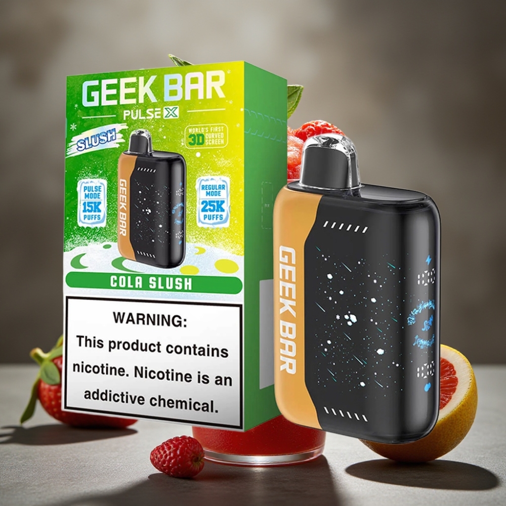 Geek Bar Pulse X 25000 Fúk s 3D Displejom a Dual Mesh Cievkou – Slush Edícia