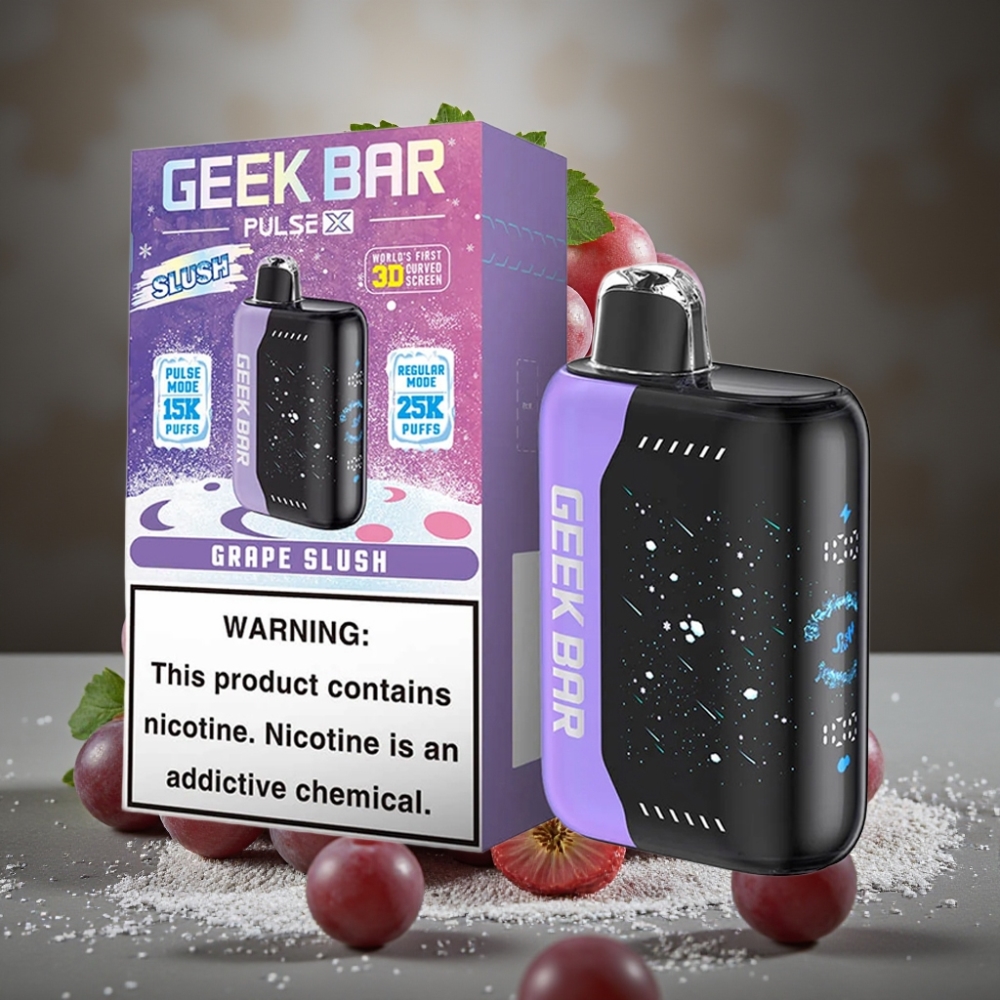 Geek Bar Pulse X 25000 Fúk s 3D Displejom a Dual Mesh Cievkou – Slush Edícia