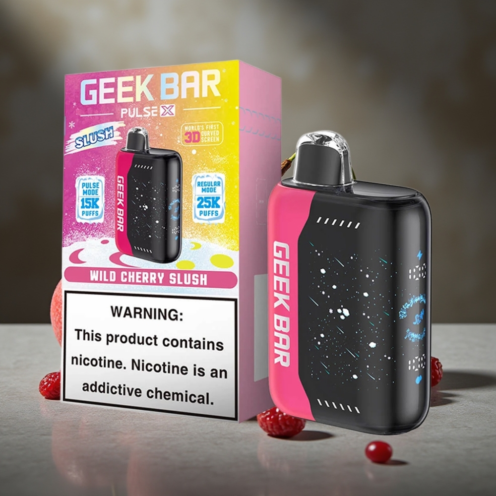 Geek Bar Pulse X 25000 Fúk s 3D Displejom a Dual Mesh Cievkou – Slush Edícia