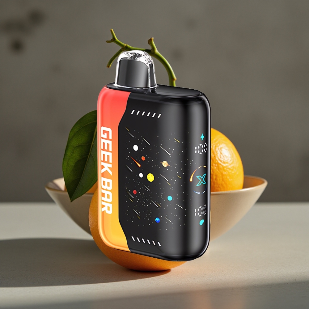 GEEK BAR Pulse X 42K Puffs Meteor Edition Oranžový Drak – 820mAh, Dual Mesh Coil, 3D Curved Screen