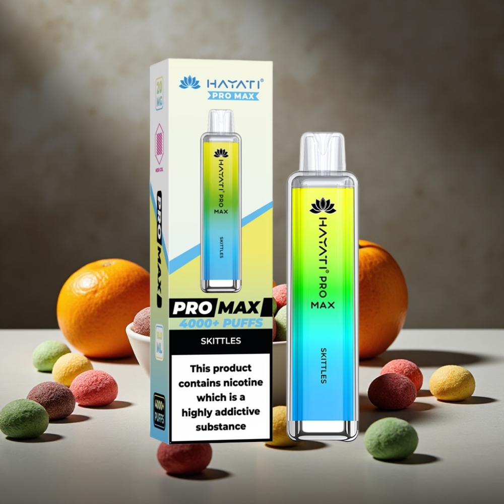 Hayati Pro Max 4000 Puffs Disposable Vape Dúhové Bonbóny