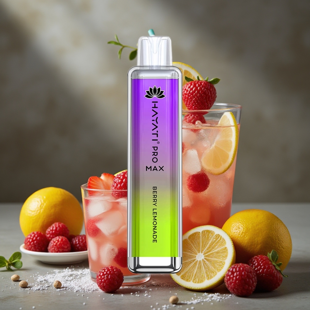 Hayati Pro Max 4000 Puffs Jednorázová E-cigareta Jahodová Limonáda