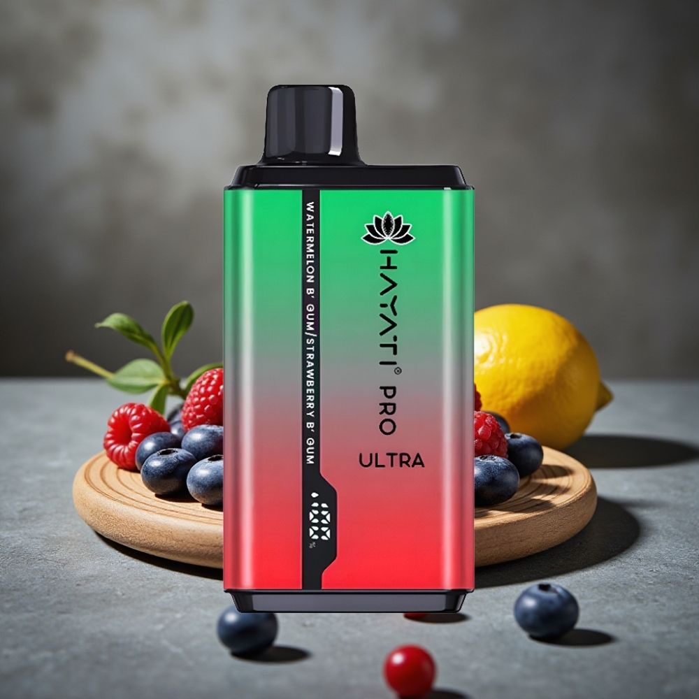 Hayati Pro Ultra 15000 Puffs Borovica Malina Čerešňa Citrón & Borovica