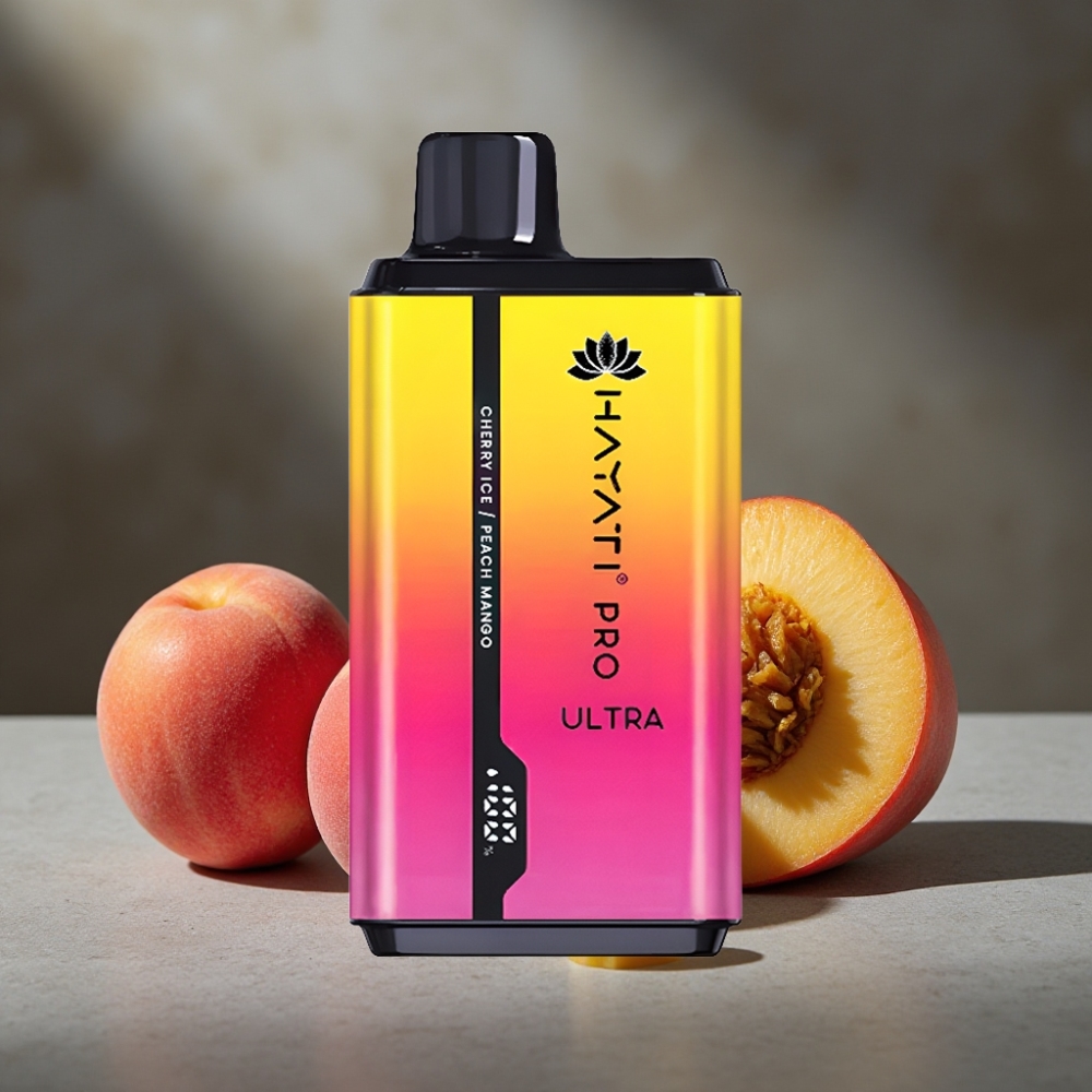 Hayati Pro Ultra 15000 Puffs Cherry Ice Broskyňa Mango