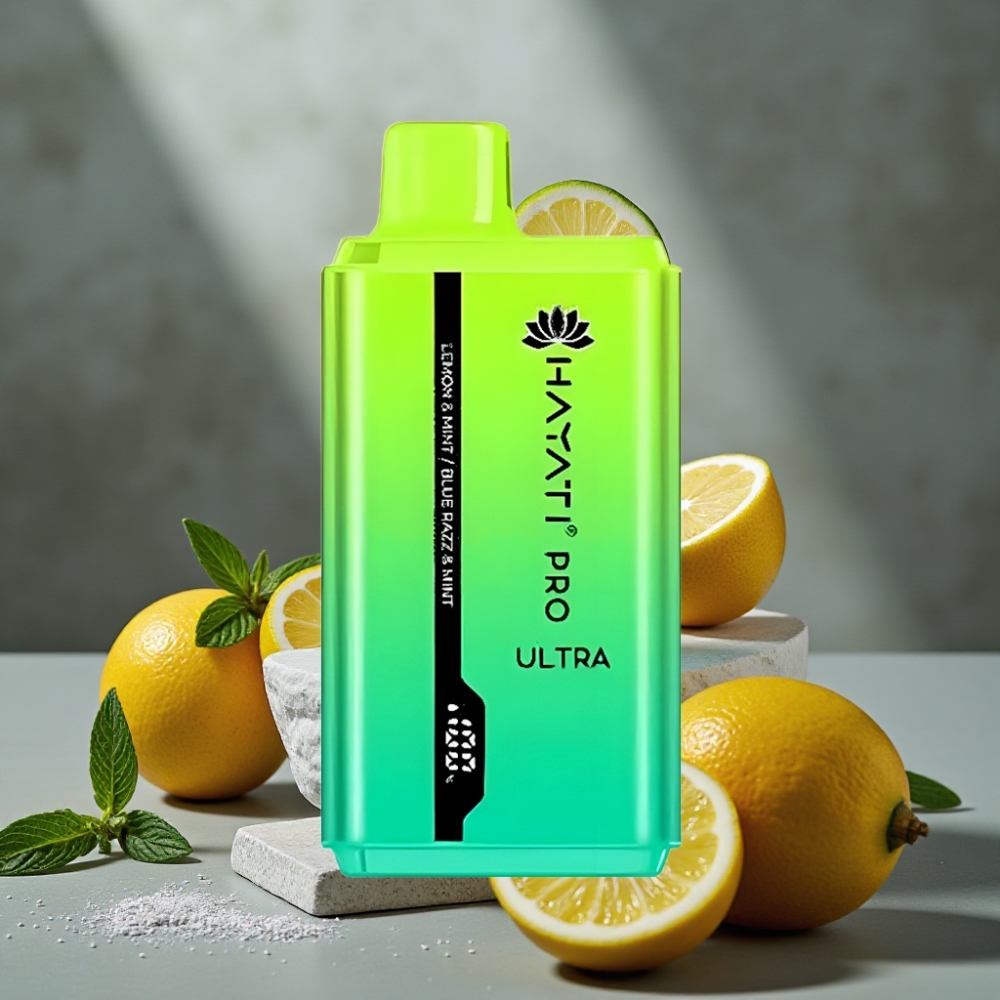 Hayati Pro Ultra 15000 Puffs Citrón & Mäta a Blue Razz & Mäta 2×12ml 2%