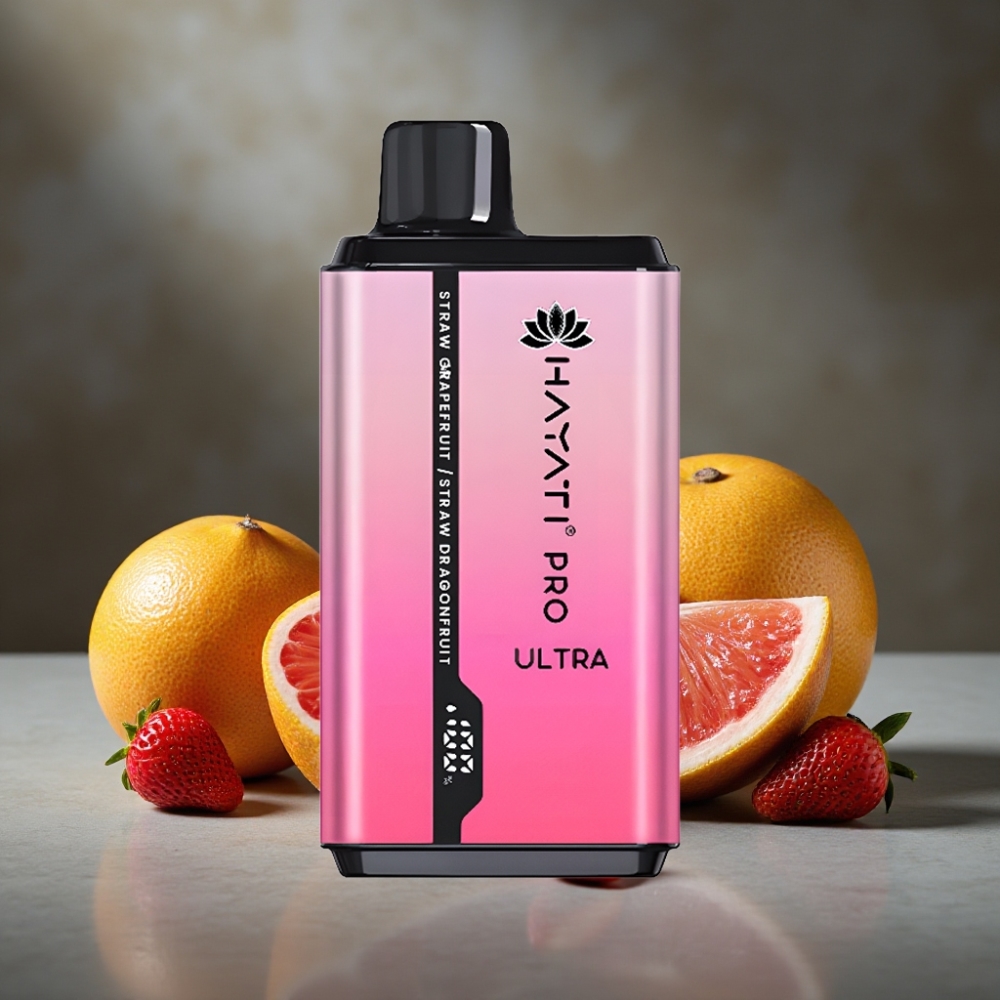 Hayati Pro Ultra 15000 Puffs Dispožable Vape Jahoda Grapefruit Jahoda Dračie Ovocie