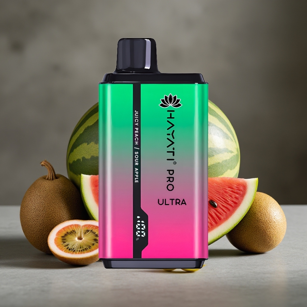 Hayati Pro Ultra 15000 Puffs Disposable Vape Melón Kiwi Maracuja