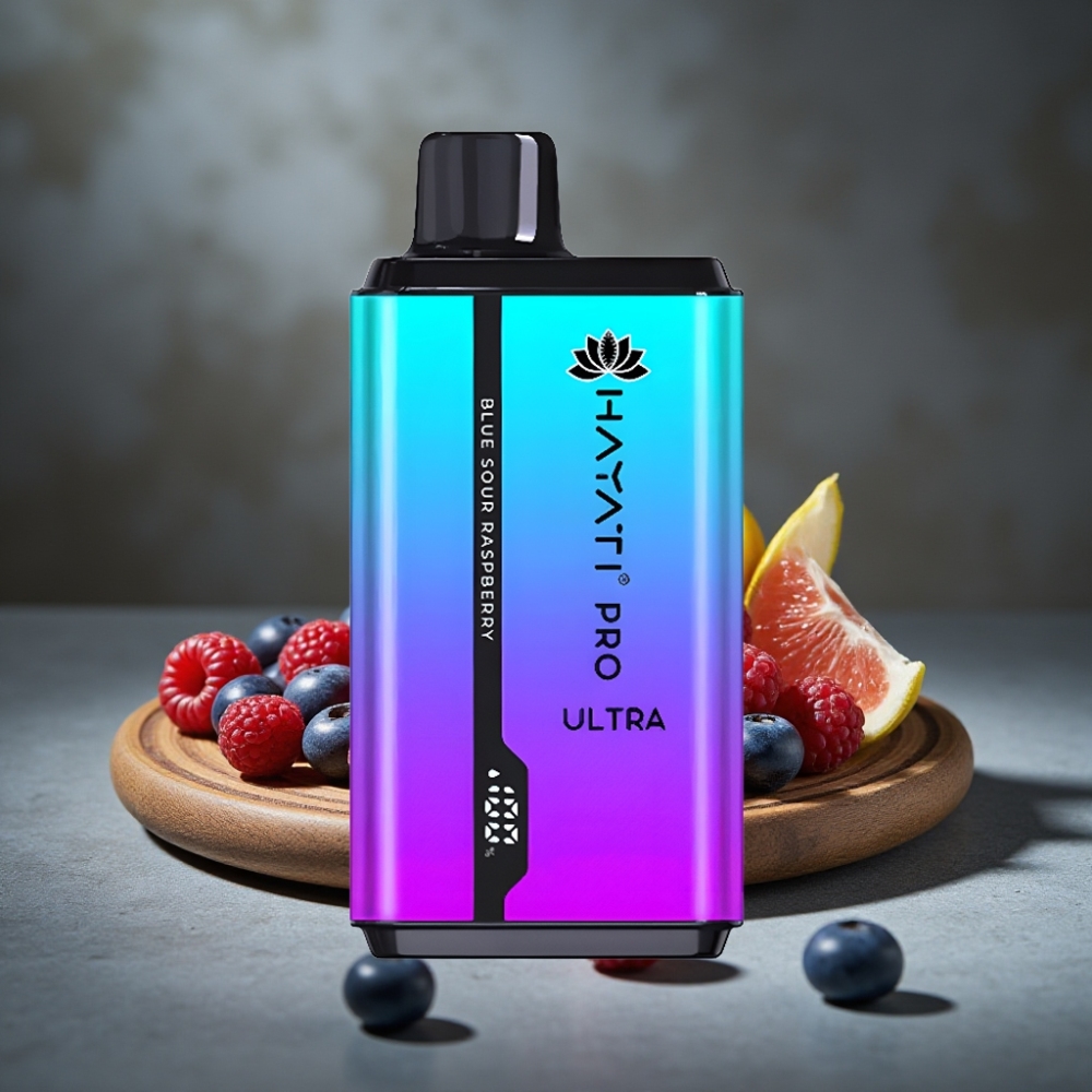 Hayati Pro Ultra 15000 Puffs Disposable Vape Modrý Kyslý Prímesok