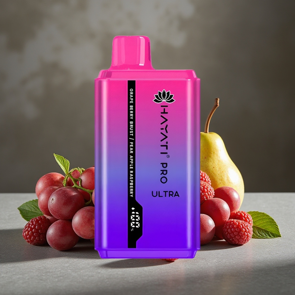 Hayati Pro Ultra 15000 Puffs Grape Berry Hruška Jablko Malina Disposable Vape
