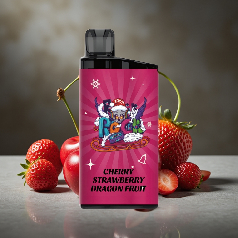 IGET Bar 3500 Puffs Cherry Jahoda Dračí Ovocie Mesh Coil 1400 mAh