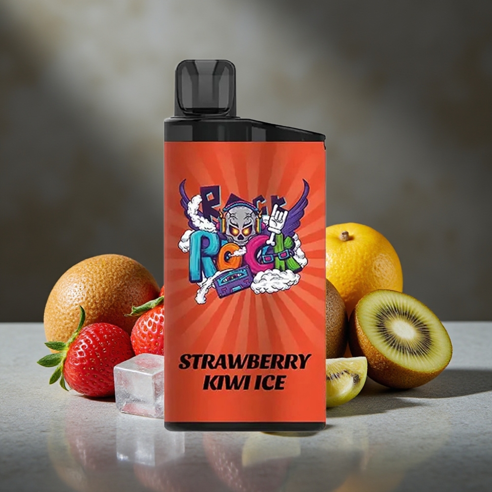 IGET Bar 3500 Puffs Disposable Vape Jahodový Kivi Ľad s Mesh Coil 1.2 Ohm