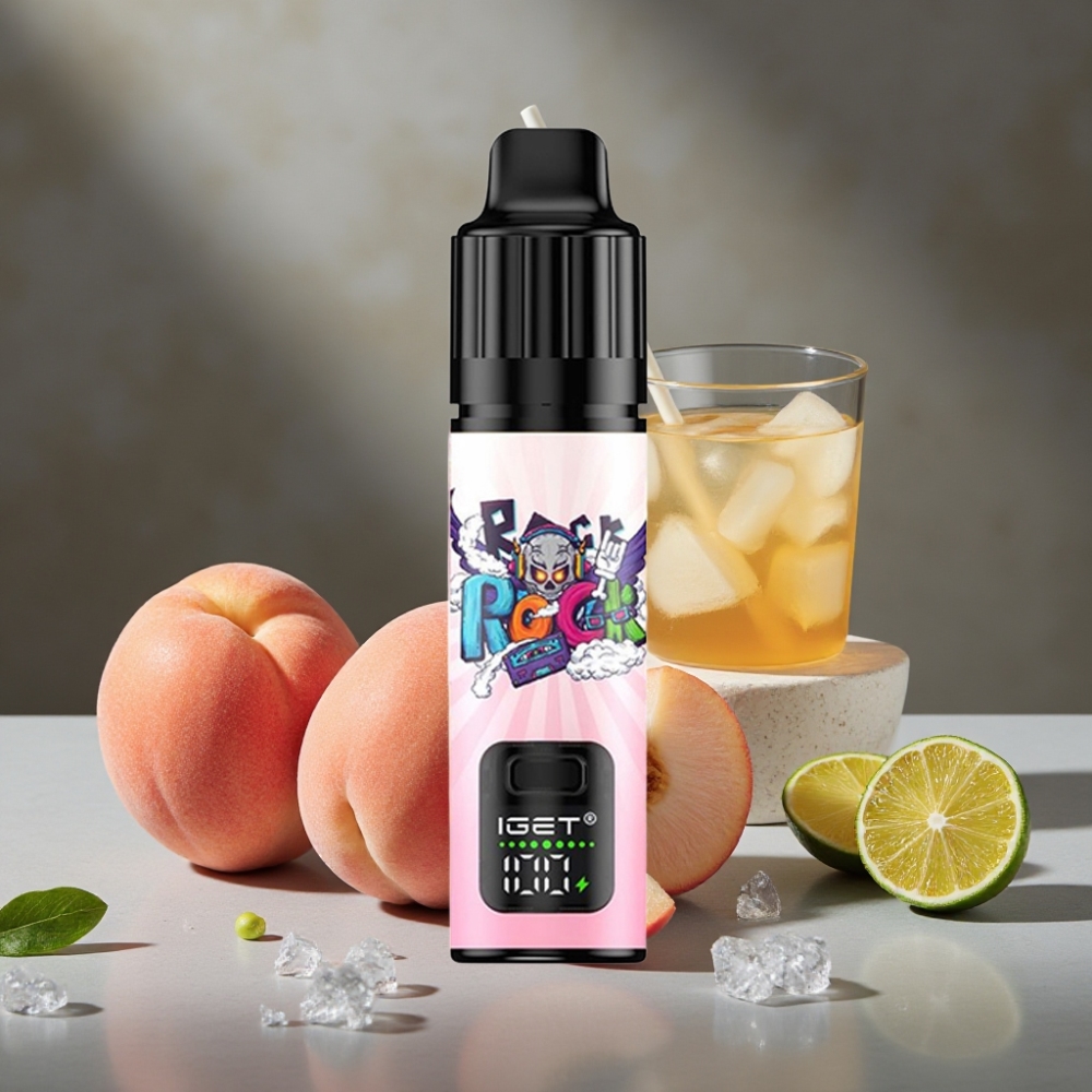 IGET BAR PLUS S3 POD 10000 Pôfov Disposable Vape Broskyňa Lychee Lime Ice 18ml 5%