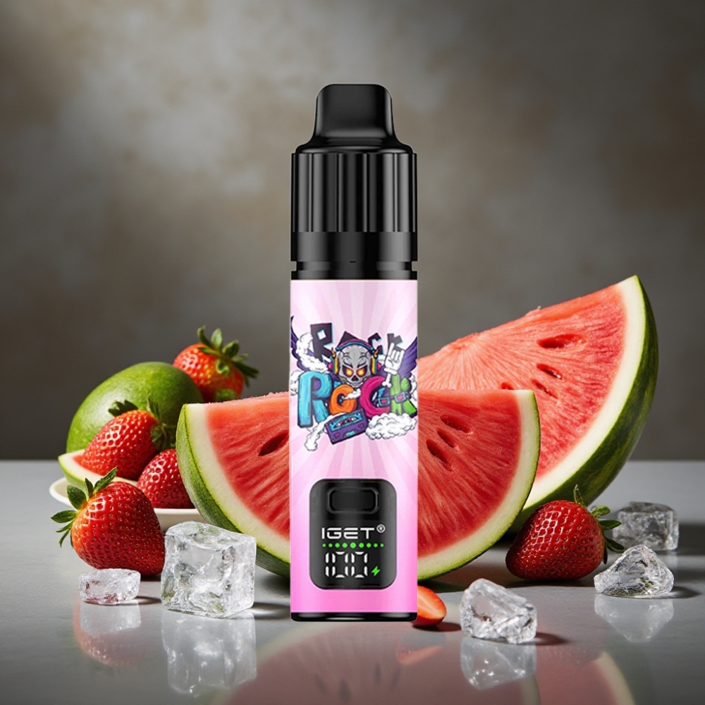 IGET BAR PLUS S3 POD 10000 Pôfov Jednorázová E-cigareta Jahoda Vodný Melón Ice