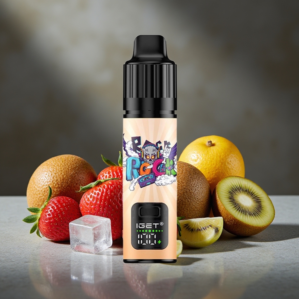 IGET BAR PLUS S3 POD 10000 Puffs Jednorázová E-cigareta Jahoda Kiwi Ľadová 18ml 5% Nikotín