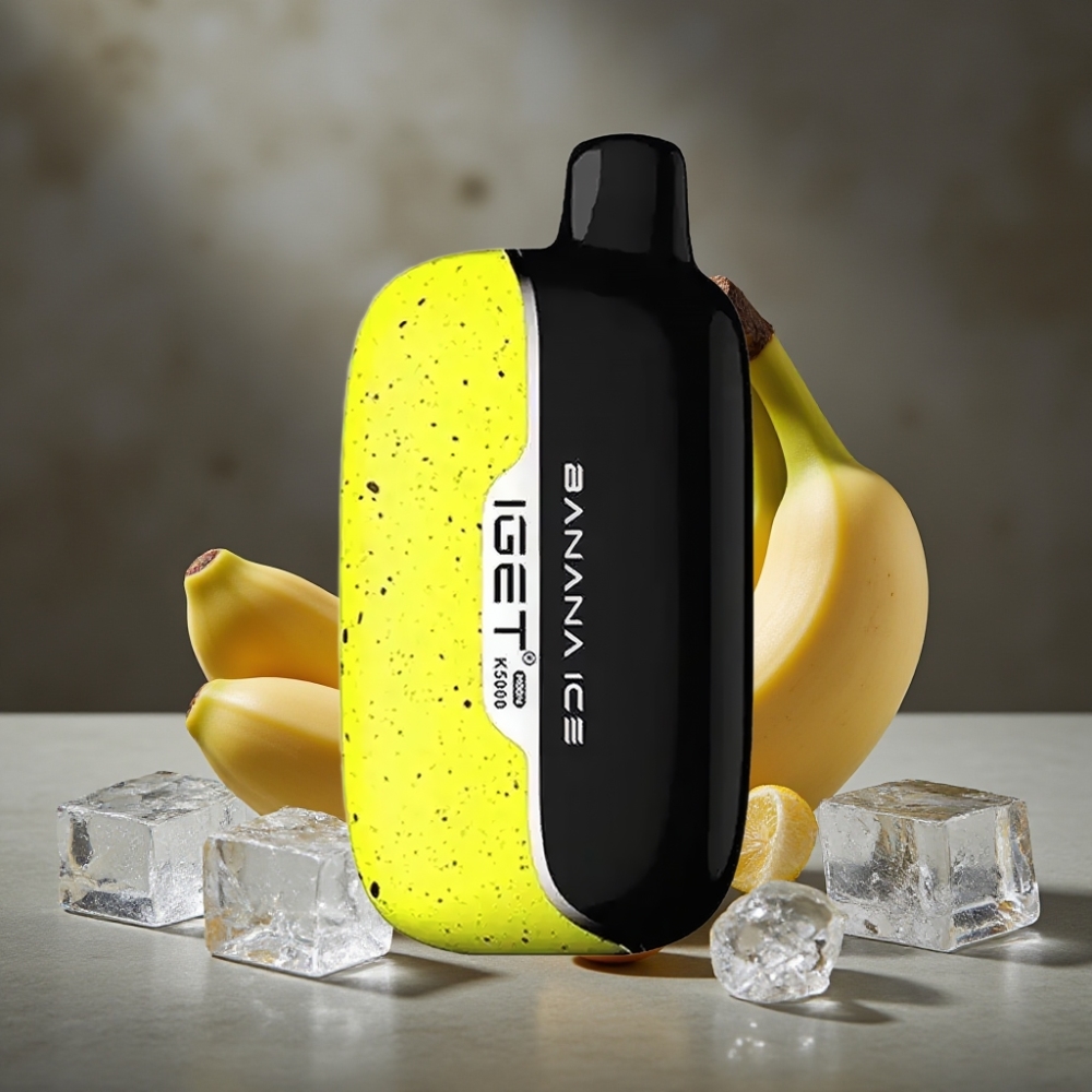 IGET Moon K5000 Puffs Banánový ľad Disposable Vape 5000 Puffov Mesh 1.35 Ohm