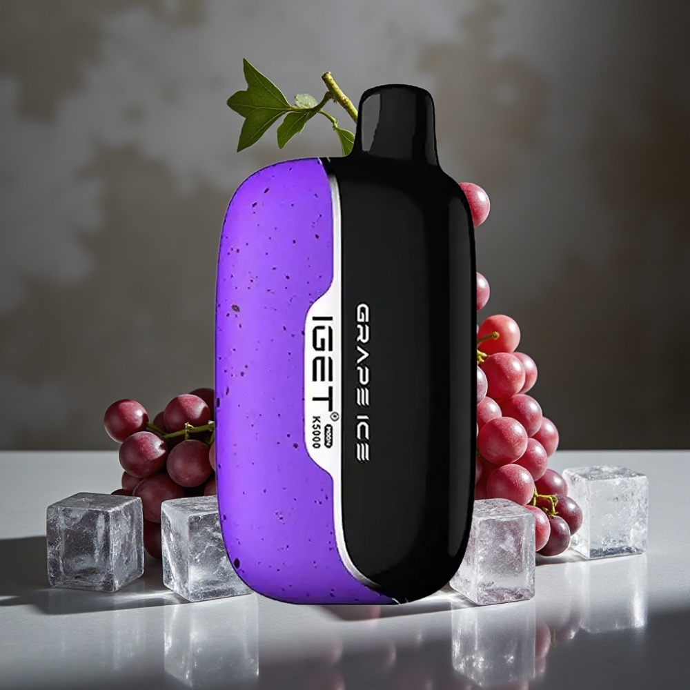 IGET Moon K5000 Puffs Disposable Vape Hroznový ľad s Mesh Cievkou 1.35 Ohm