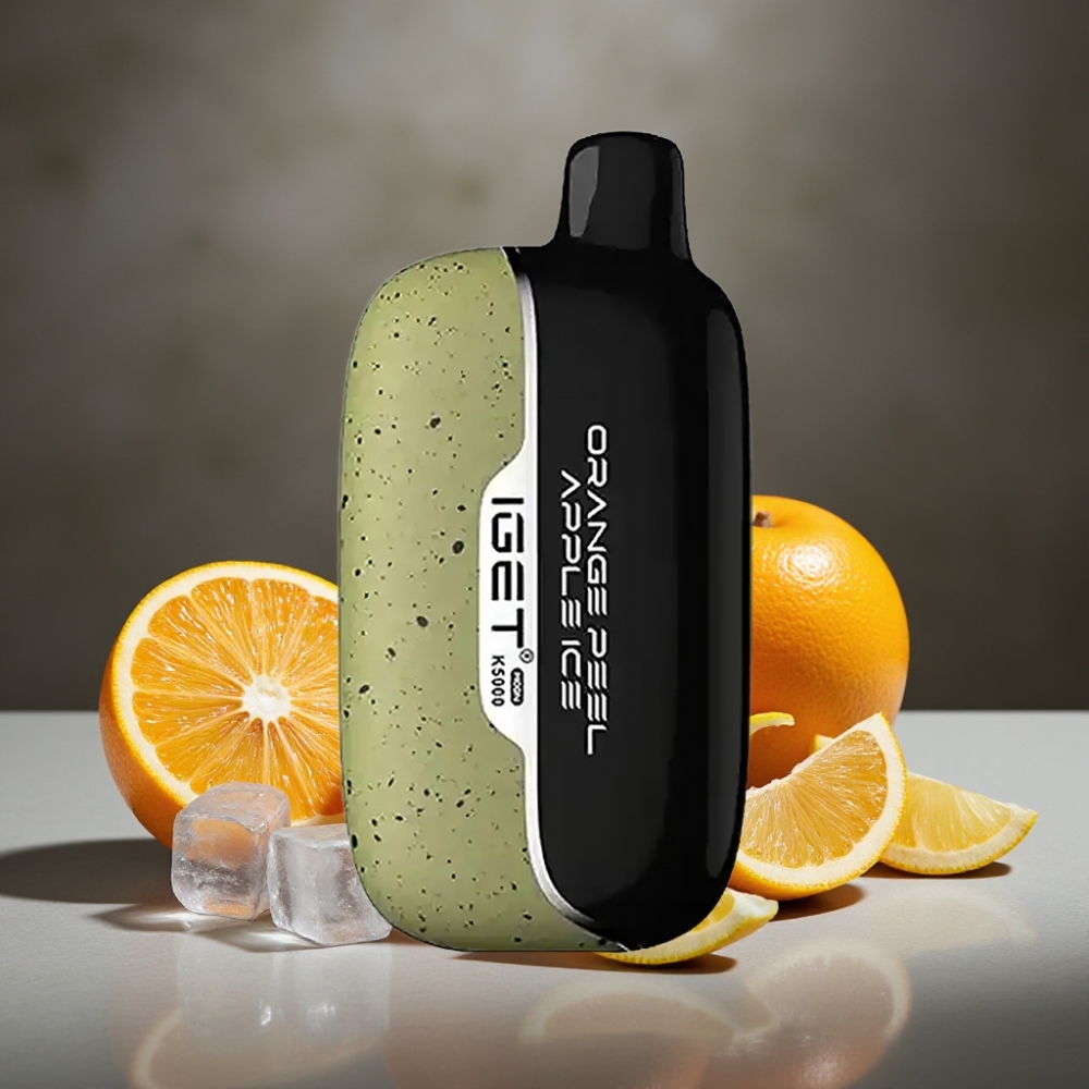 IGET Moon K5000 Puffs Disposable Vape Pomarančová Kôra a Jablkový ľad