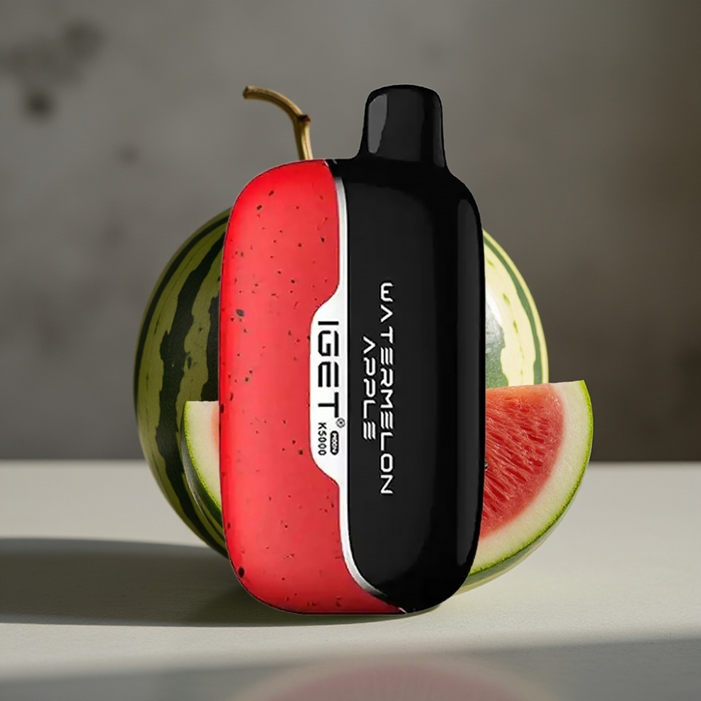 IGET Moon K5000 Puffs Jednorázová E-Cigareta Vodný Melón Jablko 5000 Puffov Mesh 1.35 Ohm