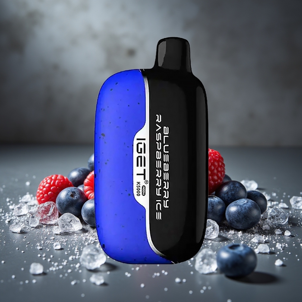 IGET Moon K5000 Puffs Jednorázová E-cigareta Čučoriedka Malina Ľadová, 5000 Puffov, Mesh 1.35 Ohm, 81.5 g