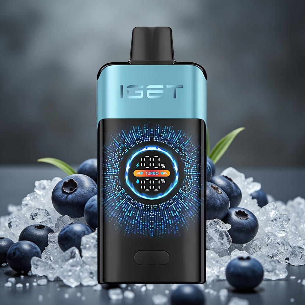 IGET ONE 12000 Puffs Disposable Vape Borovica s Mätou – Turbo, 2700 mAh, Duálna Mriežka
