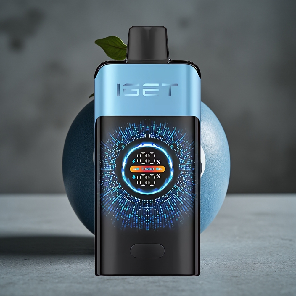 IGET ONE 12000 Puffs Disposable Vape Modrý Monster s Turbo Režimom a Veľkým Batériou 2700 mAh