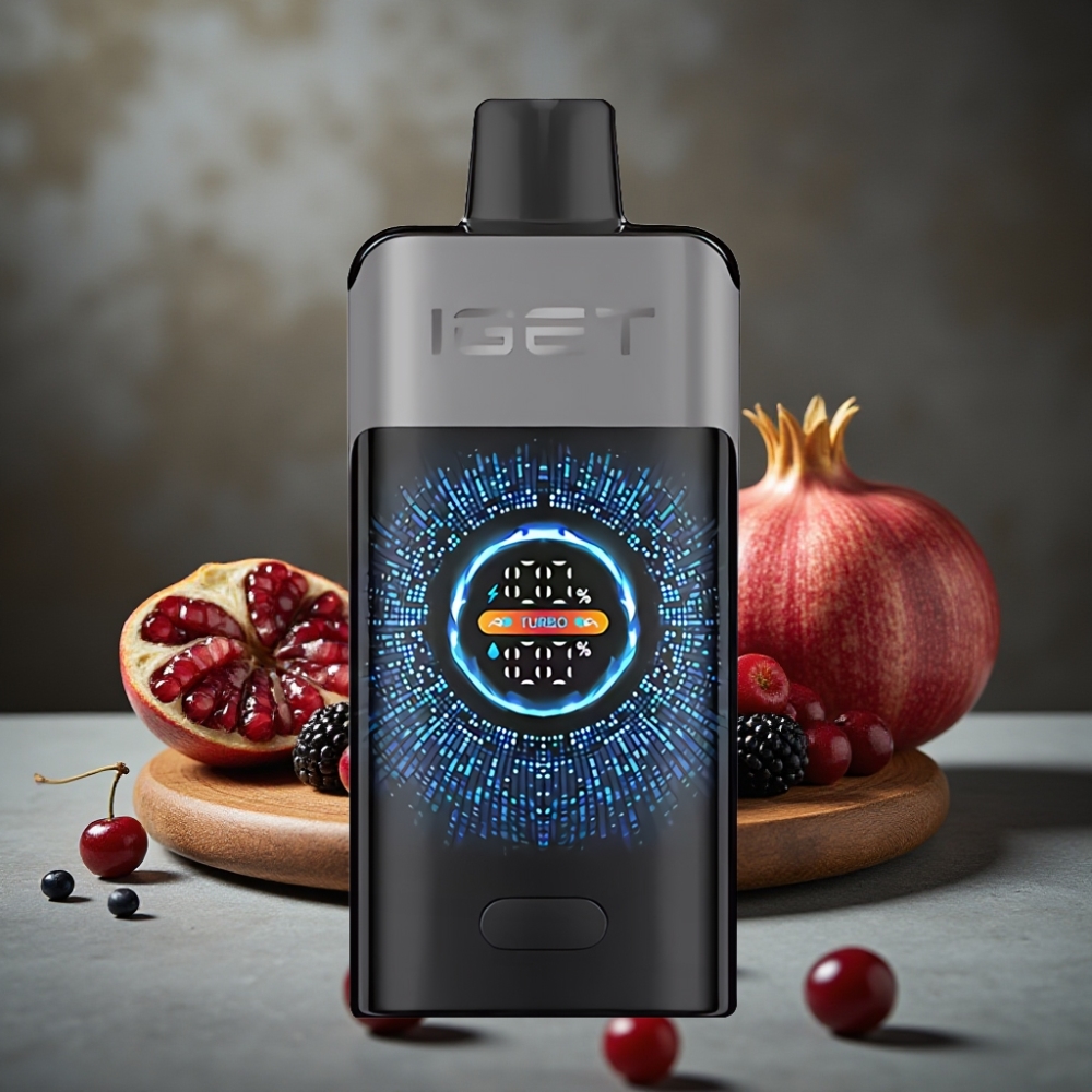 IGET ONE 12000 Puffs Disposable Vape Čierna Ríbezla Granátové Jahody