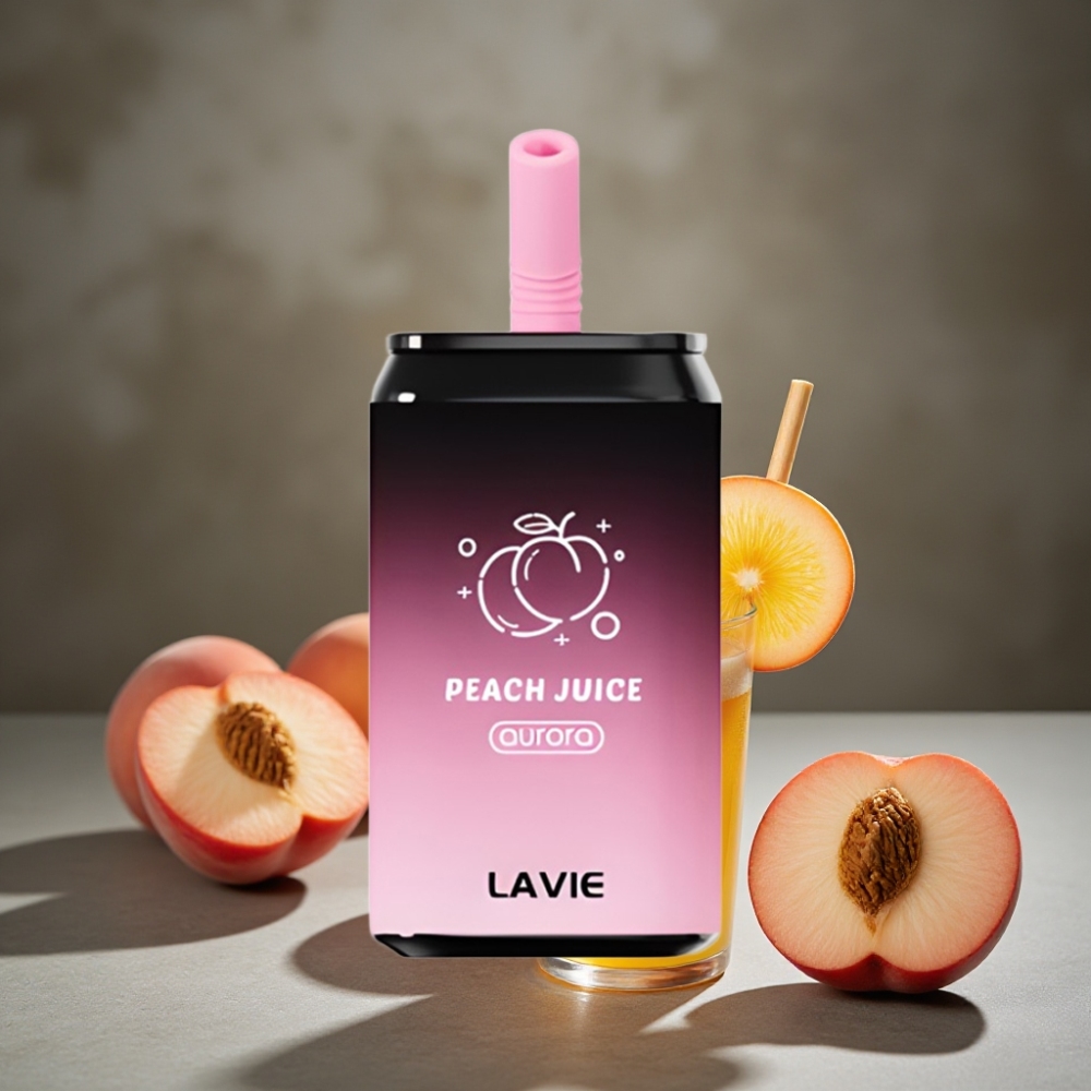 LAVIE Aurora 11000 Puffs Broskyňová Šťava – 22ML, 650mAh, Typ-C