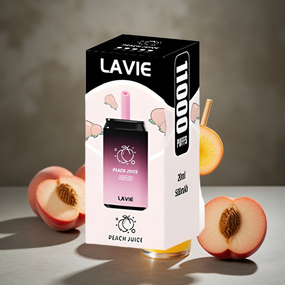 LAVIE Aurora 11000 Puffs Broskyňová Šťava – 22ML, 650mAh, Typ-C