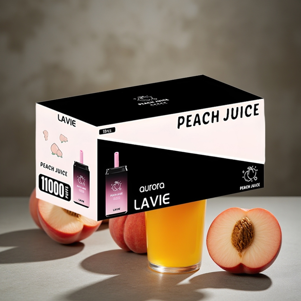 LAVIE Aurora 11000 Puffs Broskyňová Šťava – 22ML, 650mAh, Typ-C