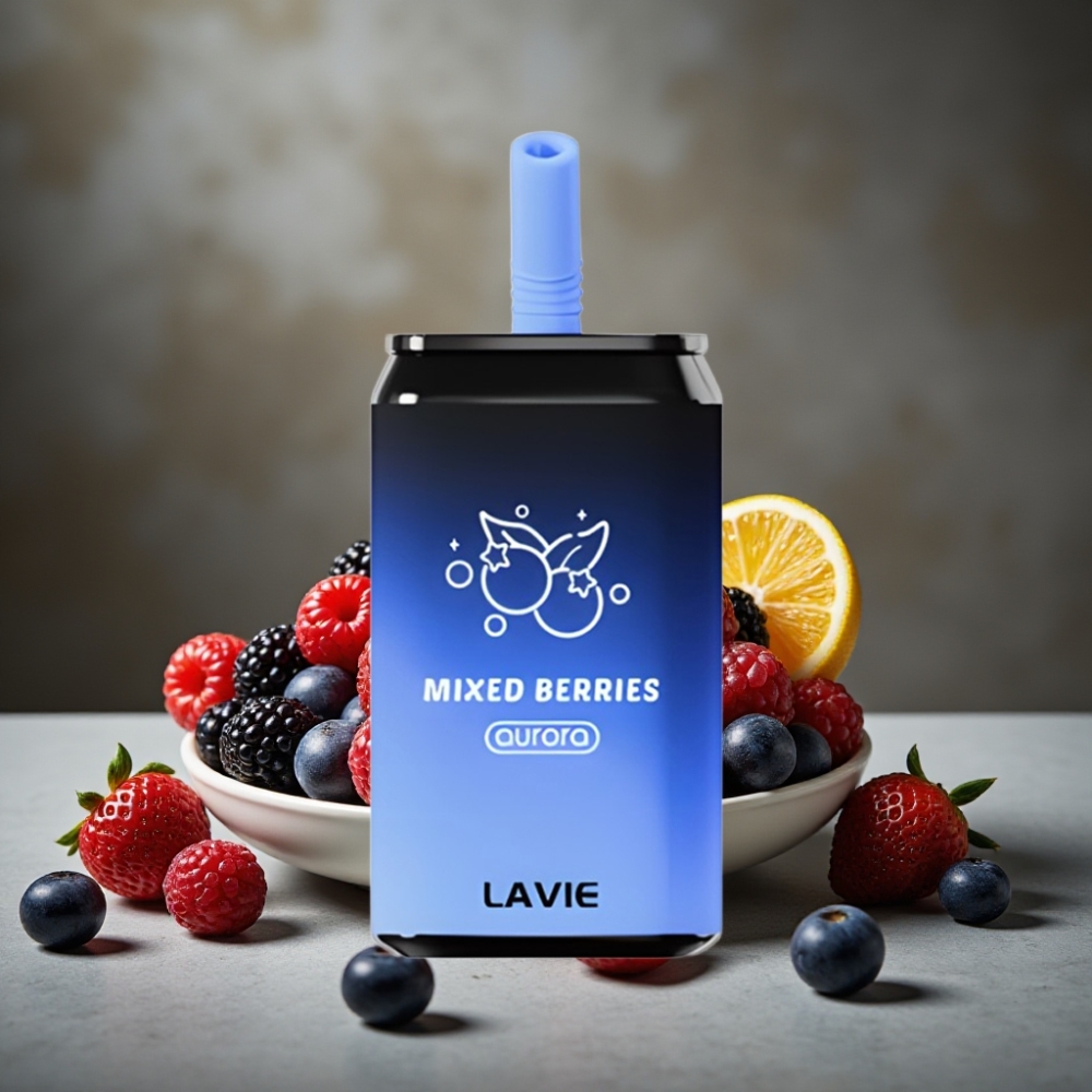 LAVIE Aurora 11000 Puffs Disposable Vape Zmiešané Bobule – 22ML, 650mAh, Typ-C