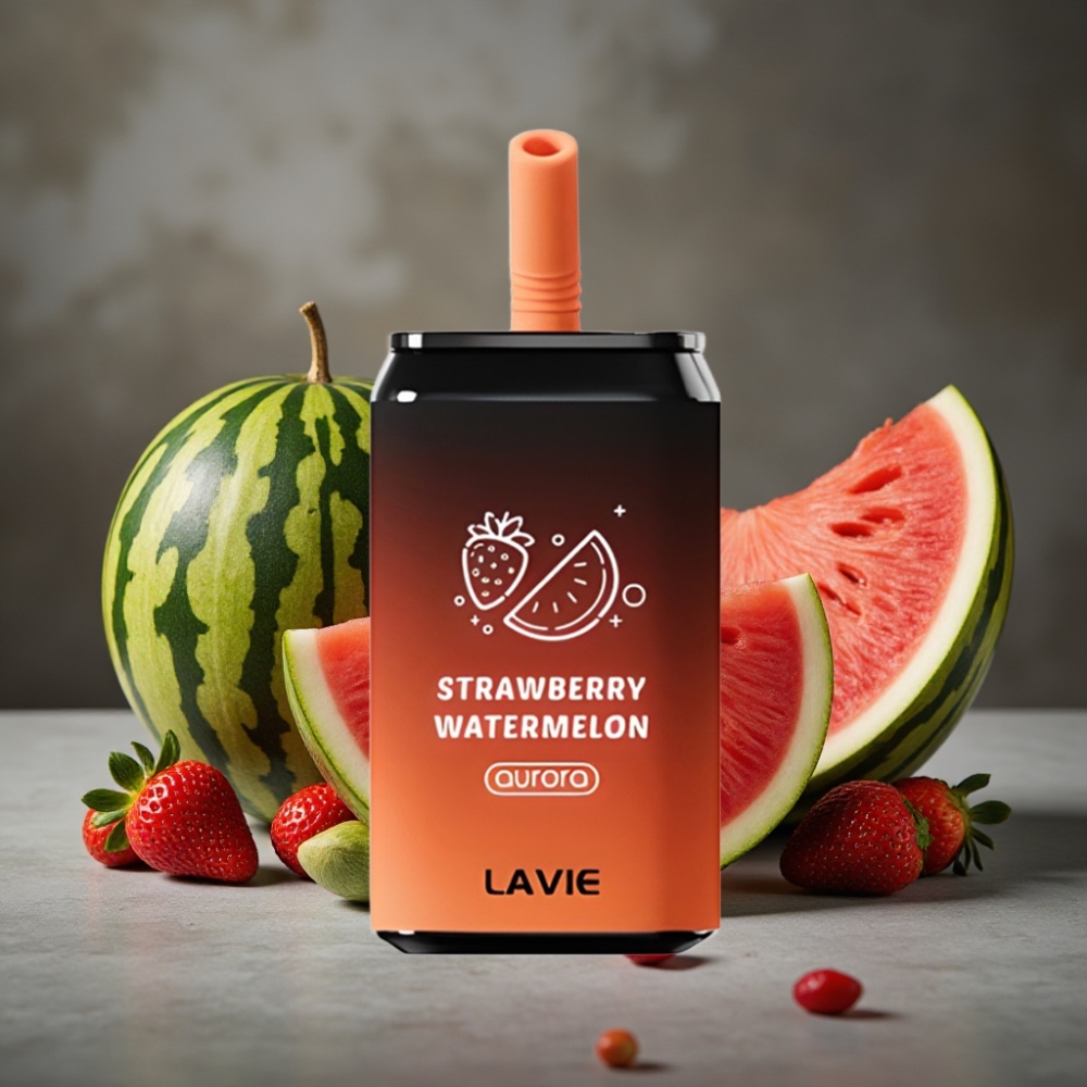 LAVIE Aurora 11000 Puffs Jednorazová Vape Jahoda-Melón 22ML 5%