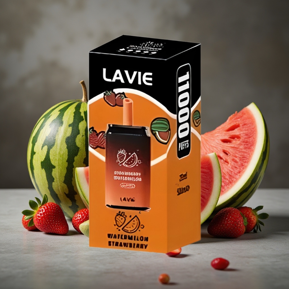 LAVIE Aurora 11000 Puffs Jednorazová Vape Jahoda-Melón 22ML 5%