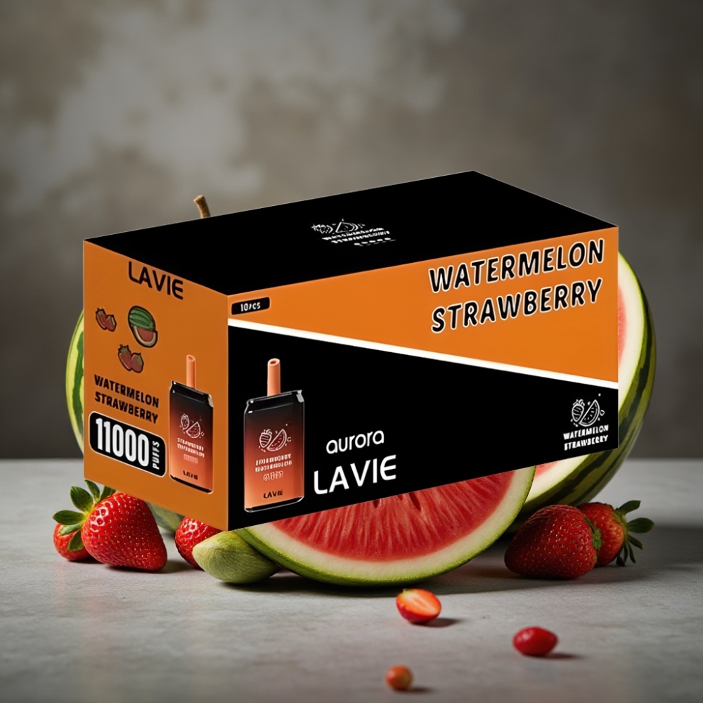LAVIE Aurora 11000 Puffs Jednorazová Vape Jahoda-Melón 22ML 5%