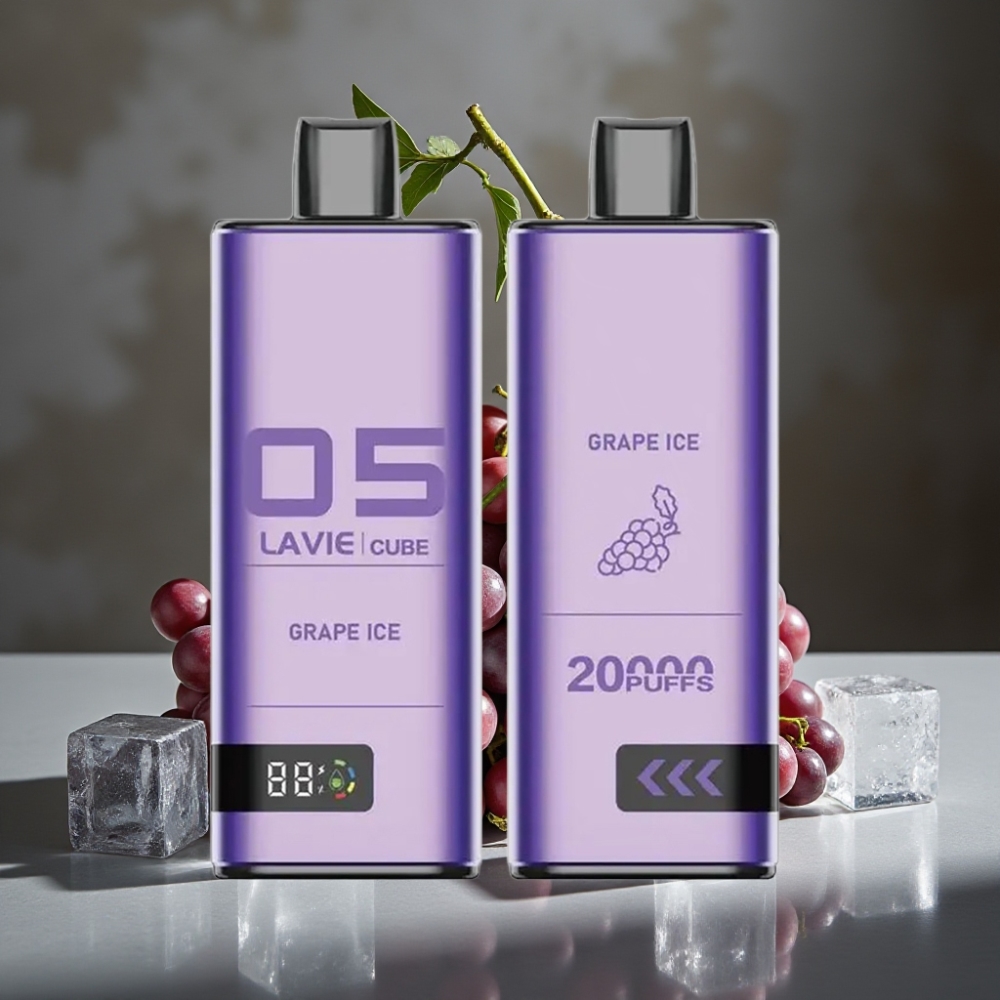 Lavie Cube 20000 Puffs Disposable Vape Hroznový ľad 28ML 5% Nic Salt Type-C