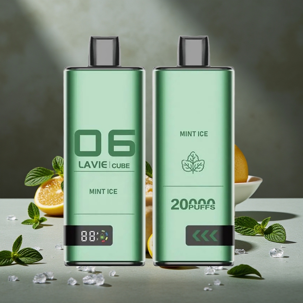 Lavie Cube 20000 Puffs Jednorázová E-cigareta Mäta Ľadová 28ML 5% Salt Nic