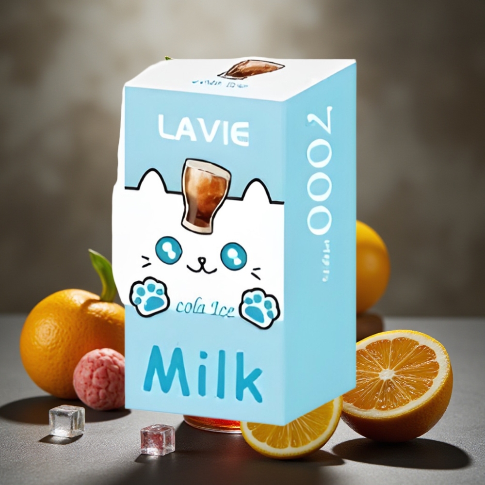 LAVIE Milk 7000 Puffs 16ML 5% Nikotín Disposable Vape Kola Ľad