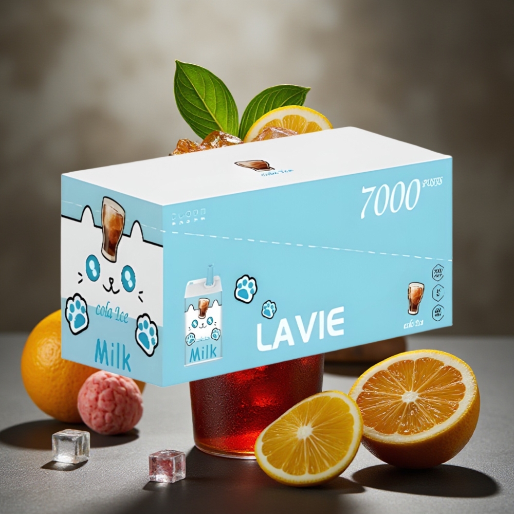 LAVIE Milk 7000 Puffs 16ML 5% Nikotín Disposable Vape Kola Ľad
