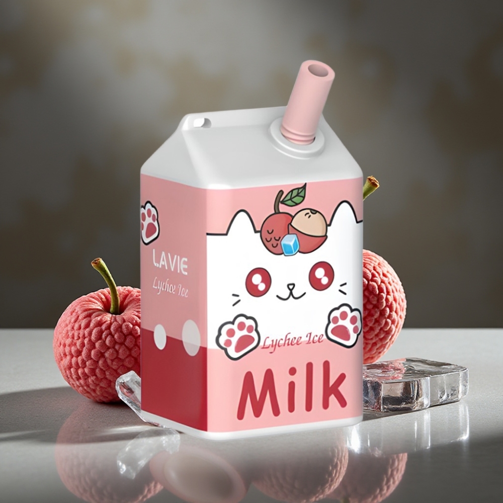 LAVIE Milk 7000 Puffs Disposable Vape Lychee Ice – 16ML, 5%, USB-C